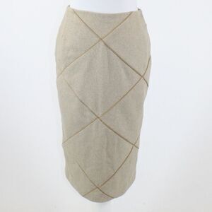 Beige Kate Sylvester piping skirt 4